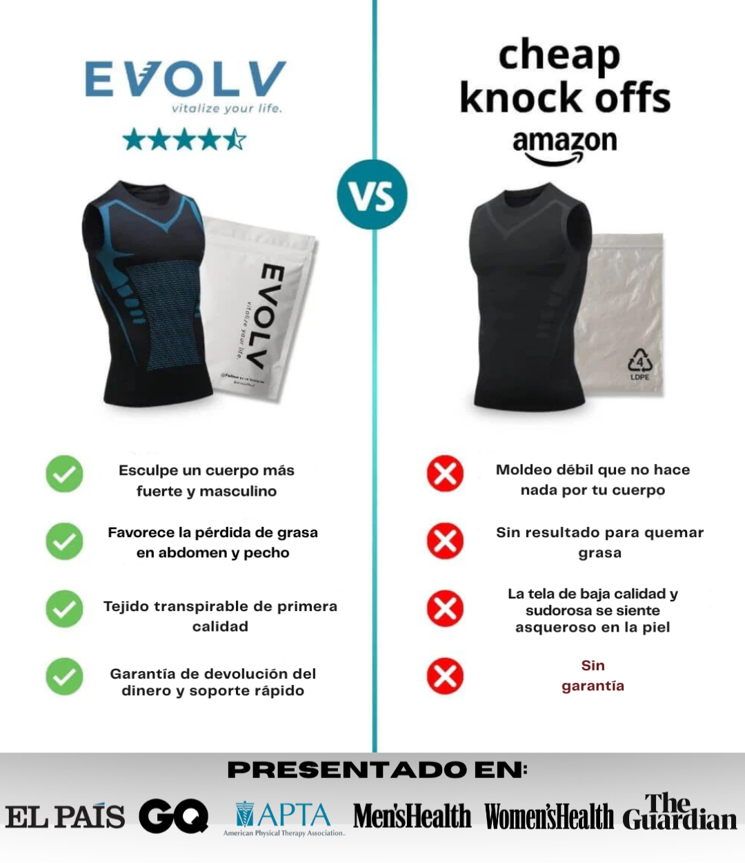 OFERTA KIT EVOLV V-Boost v2 + Crema Quemagrasas Ultraburn GRATIS