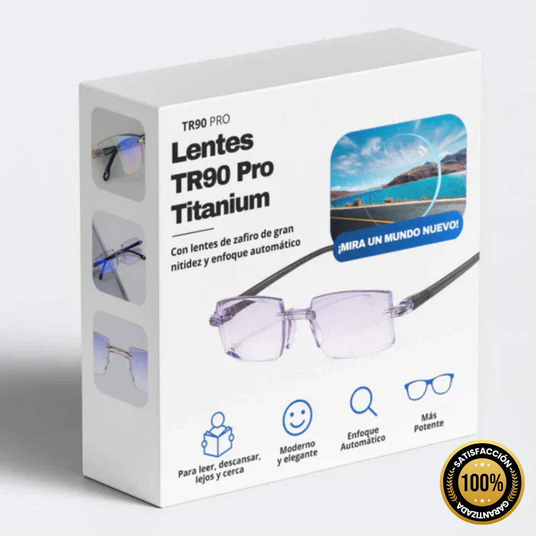 Gafas Multifocales TR-90 Titanium Pro + Funda de Cuero GRATIS (2X1)