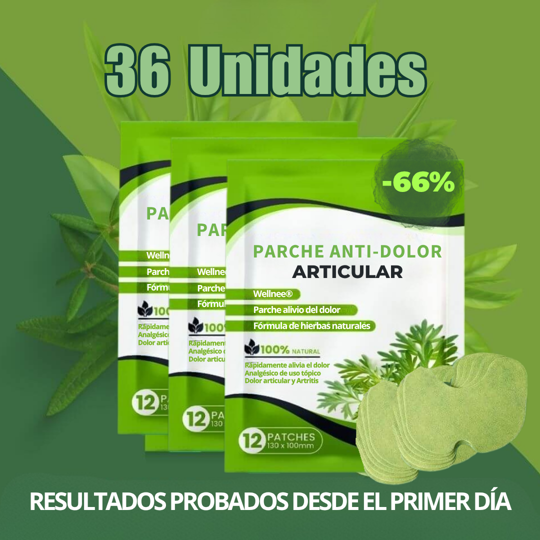 OFERTA Parches Wellnee®: Terapia Natural para el Dolor Articular. 12 Unidades + 12 GRATIS