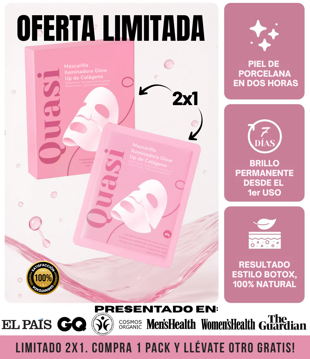 Mascarilla de Colágeno Coreana Quasi®