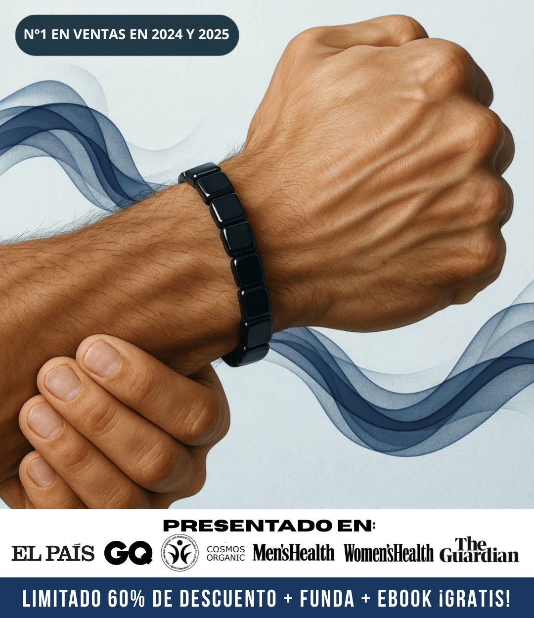 Pulsera de Hematita Hemax® — El Aliado del Rendimiento Masculino