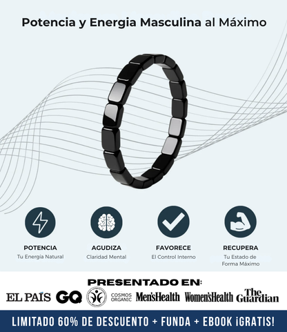 Pulsera de Hematita Hemax® — El Aliado del Rendimiento Masculino