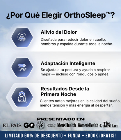OrthoSleep® - Almohada Cervical Ortopédica