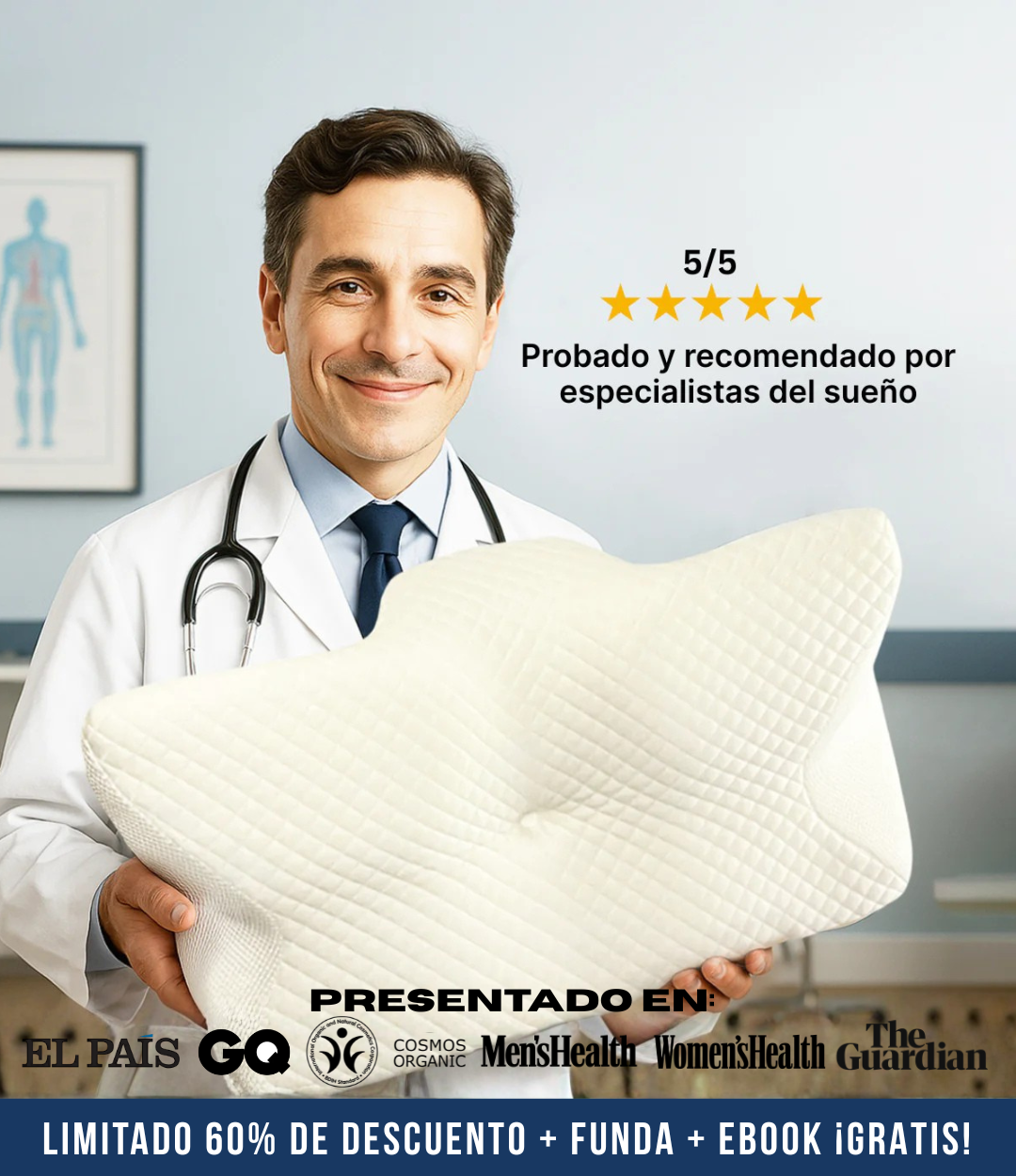 OrthoSleep® - Almohada Cervical Ortopédica