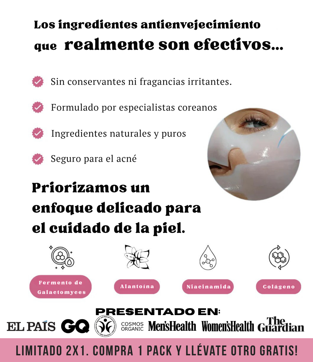 Mascarilla de Colágeno Coreana Quasi®