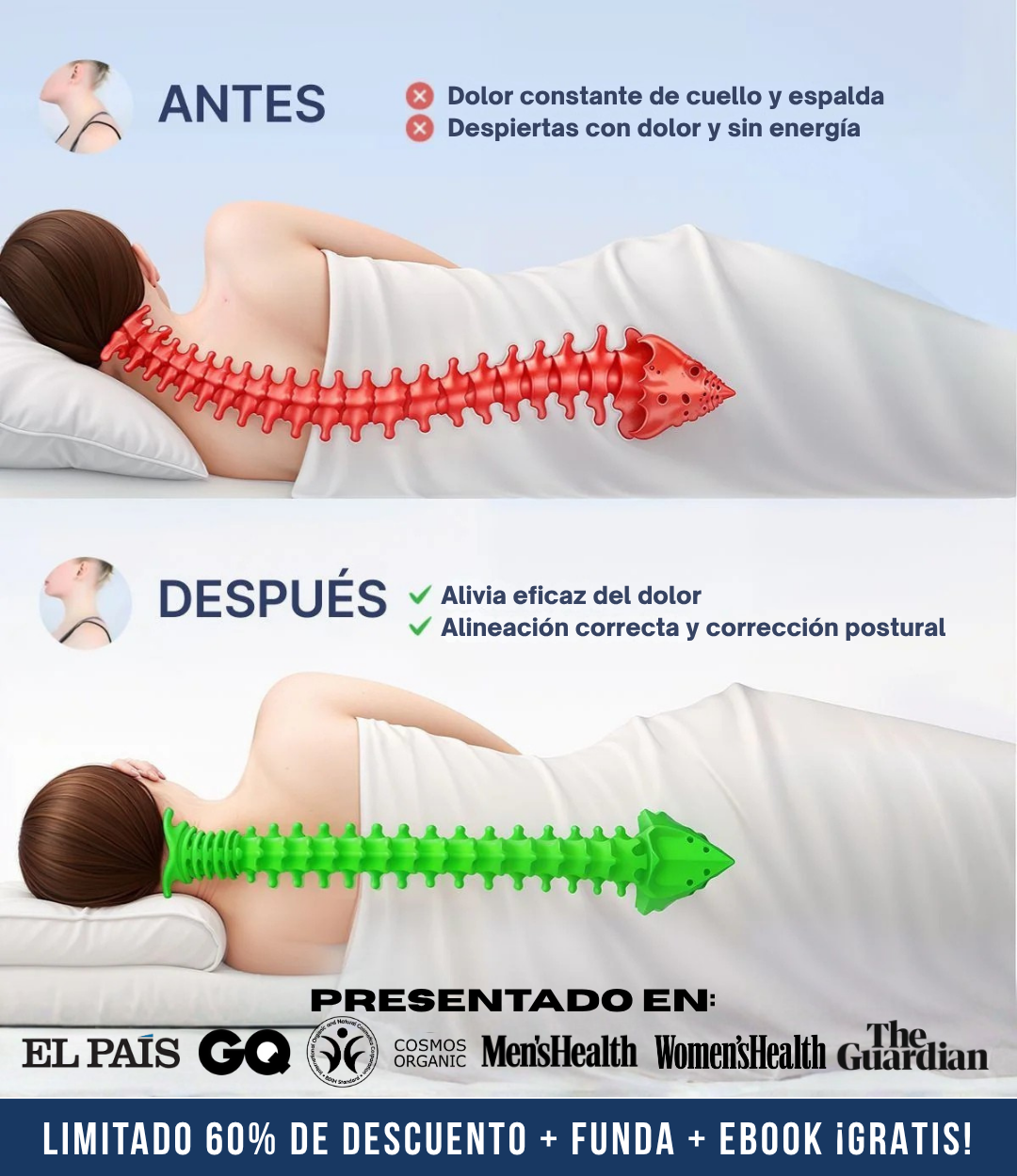 OrthoSleep® - Almohada Cervical Ortopédica