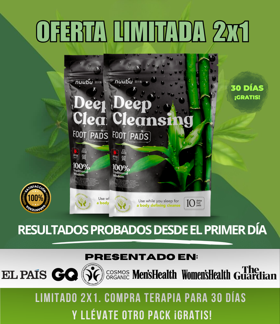 Parches Nuubu® Detox / Fatiga / Inflamación