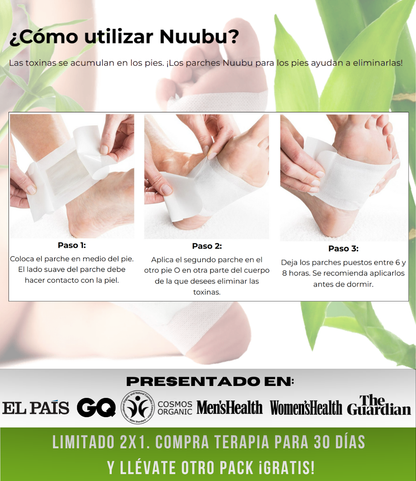 Parches Nuubu® Detox / Fatiga / Inflamación