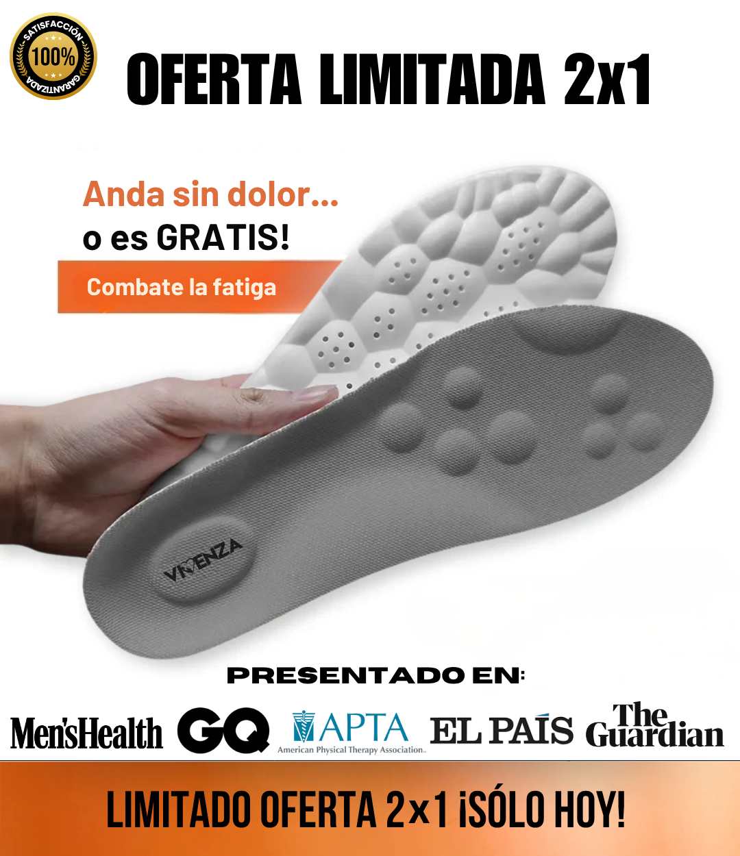 OFERTA 2x1 Plantillas Ortopédicas Steppers®
