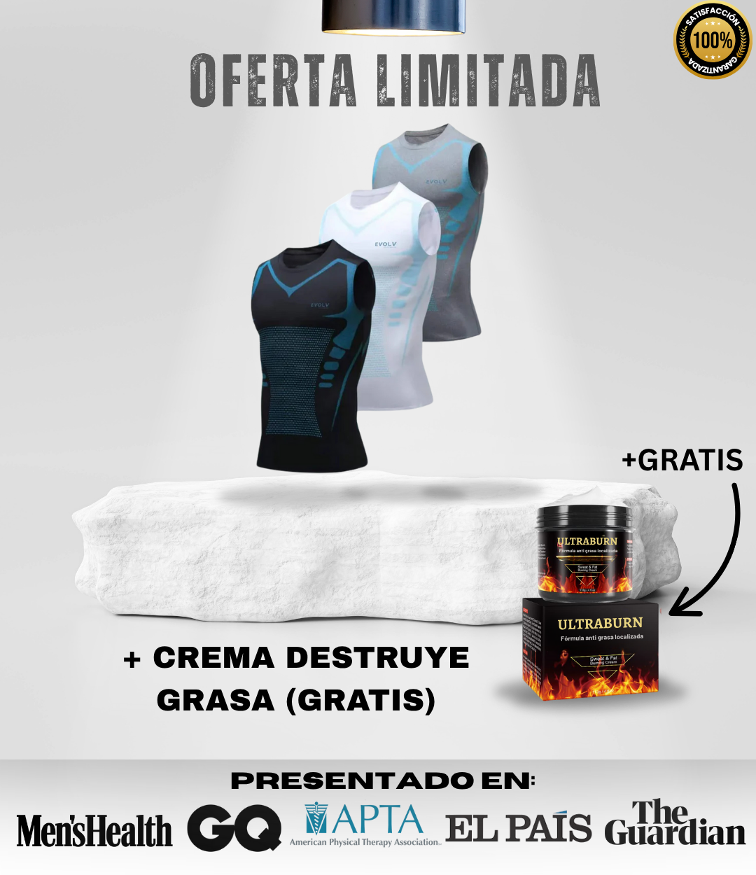 OFERTA KIT EVOLV V-Boost v2 + Crema Quemagrasas Ultraburn GRATIS